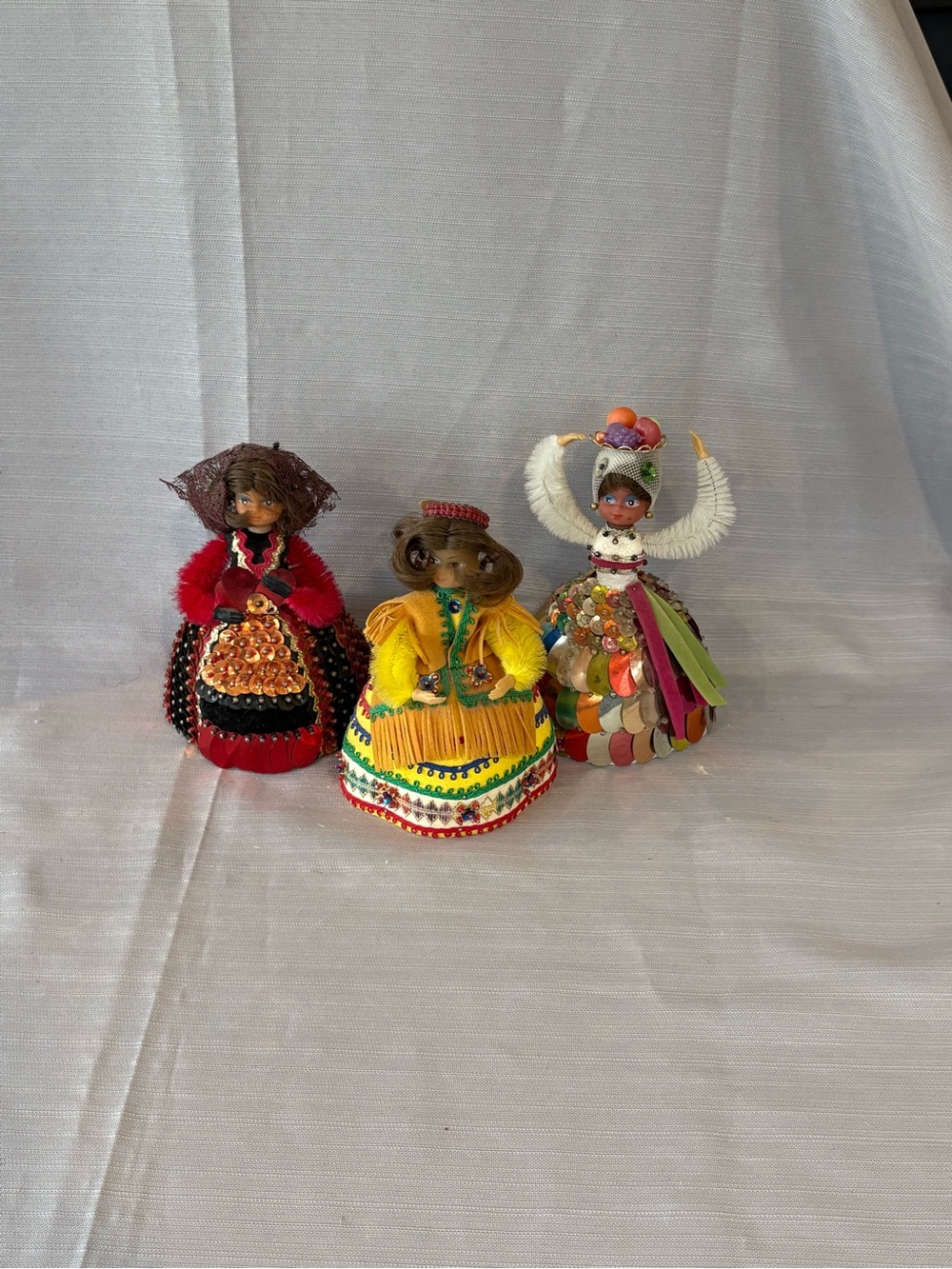 LI’l Missy Vintage 1970’s Handcrafted Multicolor Doll Ornament -